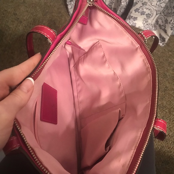 Pink Coach Purse - Picture 6 of 9